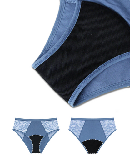 Köp 1 få 2 - Lace Brief - High Waist + GRATIS Läckagesäkra tygbindor