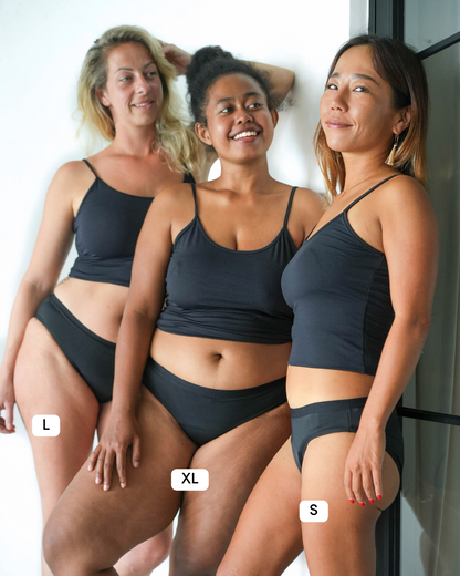 Köp 1 få 2 - Classic Brief - Mid Waist + GRATIS Läckagesäkra tygbindor